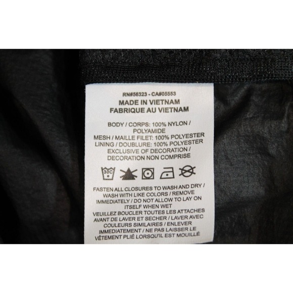 Nike ACG Hooded Lightweight Nylon Jacket Womens size XS Black Full Zip - Picture 9 of 9